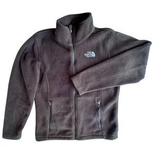 Vintage The North Face Jacket Womens Medium Black Fleece 100% Polyester Full-Zip